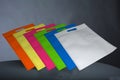 Multicolor D Cut Bag Non Woven Fabric Shopping Bags Royalty Free Stock Photo