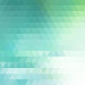 Multicolor dark green, blue polygonal illustration, which consist of triangles. Geometric background in Origami style with Royalty Free Stock Photo