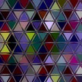 Multicolor dark triangle background