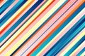 Multicolor Diagonal stripe background line pattern. wallpaper Royalty Free Stock Photo