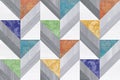 Multicolor digital wall tiles design