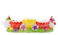 Multicolor Easter egg holder Royalty Free Stock Photo