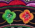 Multicolor ethnic embroidery Royalty Free Stock Photo