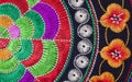 Multicolor ethnic embroidery Royalty Free Stock Photo
