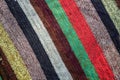 Multicolor fabric with vibrant stripe pattern