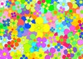 Multicolor flowers background