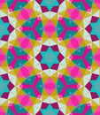 Multicolor geometric pattern in bright color.