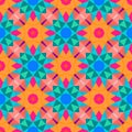 Multicolor geometric pattern in bright color.