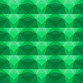 Multicolor geometric pattern in bright green.