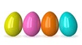 Multicolor glossy eggs