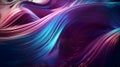 Multicolor glowing drapery metal dynamic wave, gradient color texture, modern, luxury, futuristic abstract background. Generative