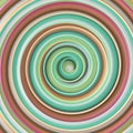 Multicolor gradient twisted spiral hypnotic shape abstract 3D re