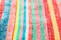 Multicolor gummy candy (licorice) background