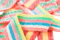 Multicolor gummy candy (licorice) background Royalty Free Stock Photo