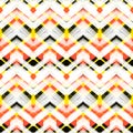 Multicolor hand drawn pattern zigzag Royalty Free Stock Photo