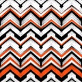 Multicolor hand drawn pattern zigzag Royalty Free Stock Photo