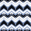 Multicolor hand drawn pattern zigzag Royalty Free Stock Photo