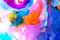 Multicolor watercolor background for backgrounds or textures Royalty Free Stock Photo