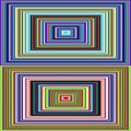 Multicolor horizontals blurs squares