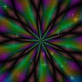 Multicolor hypnotic circle texture