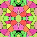 Multicolor kaleidoscope pattern