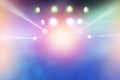 Multicolor light beams from the stage of the entertainment Royalty Free Stock Photo