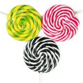 Multicolor lollipop party Royalty Free Stock Photo