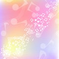 Multicolor music background