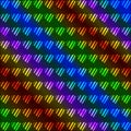 Multicolor neon hearts background