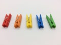 Multicolor paper clamp, Royalty Free Stock Photo