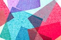 Multicolor paper squares abstract background