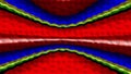 Multicolor parallel stripes move perpendicularly.