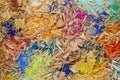 Multicolor pencil shavings Royalty Free Stock Photo