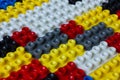 Multicolor plastic blocks background