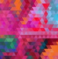 Multicolor purple, pink polygonal illustration, which consist of triangles. Geometric background in Origami style with