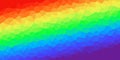 Multicolor rainbow low poly background. Abstract random vector background from triangles. Vector