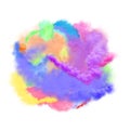 Multicolor rainbow smoke. Abstract smoke background isolated Royalty Free Stock Photo