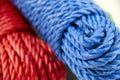 Coil of multicolor rope Royalty Free Stock Photo