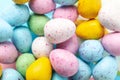Multicolor small Easter eggs background Royalty Free Stock Photo