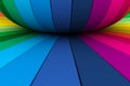 Multicolor sphere lines abstract background