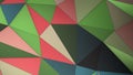 Multicolor spring summer color palette plexus abstract geometric background with triangles 3d render