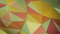Multicolor spring summer tropical color palette plexus abstract geometric background with triangles 3d render