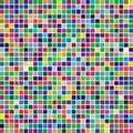 Multicolor square mosaic