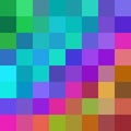 Multicolor square mosaic vector background design Royalty Free Stock Photo
