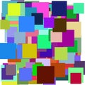 Multicolor squares vector Royalty Free Stock Photo