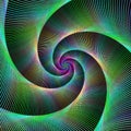 Multicolor striped spiral design background Royalty Free Stock Photo