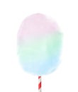 Multicolor sweet cotton candy on background