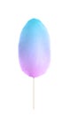 Multicolor sweet cotton candy on background