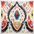 Colorful Abstract Wall Tapestry With Striking Symmetrical Patterns