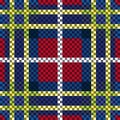 Multicolor tartan plaid